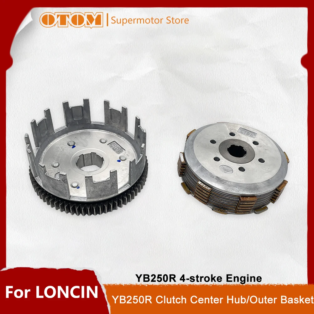 OTOM-cesta exterior de embrague de motocicleta, conjunto de cubo central de embrague para LONCIN YB250R KEWS K23, accesorios todoterreno de motor de 4 tiempos
