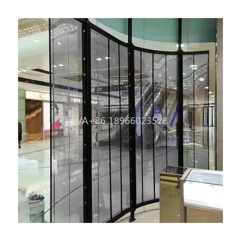 

Hd большой прозрачный светодиодный видеостенный экран, стеклянный занавес, рекламное здание, цифровые вывески и панели дисплеев