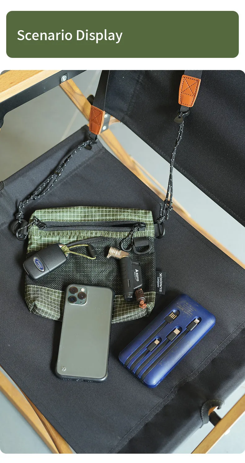 Outdoor-Reisetasche mit Einzelschultergurt, Erhältlich in 6 Farben, Kann Diagonal Getragen Werden, Leichtgewichtig, zur Aufbewahrung Kleiner Gegenstände – Detail 9