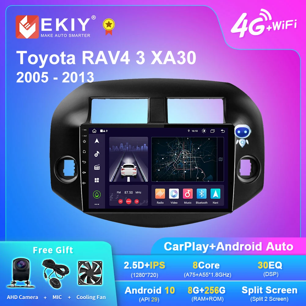 

EKIY X7 Car Radio For Toyota RAV4 3 XA30 2005 - 2013 Stereo Multimedia Video Player Navigation Android BT No 2 Din DVD Head Unit