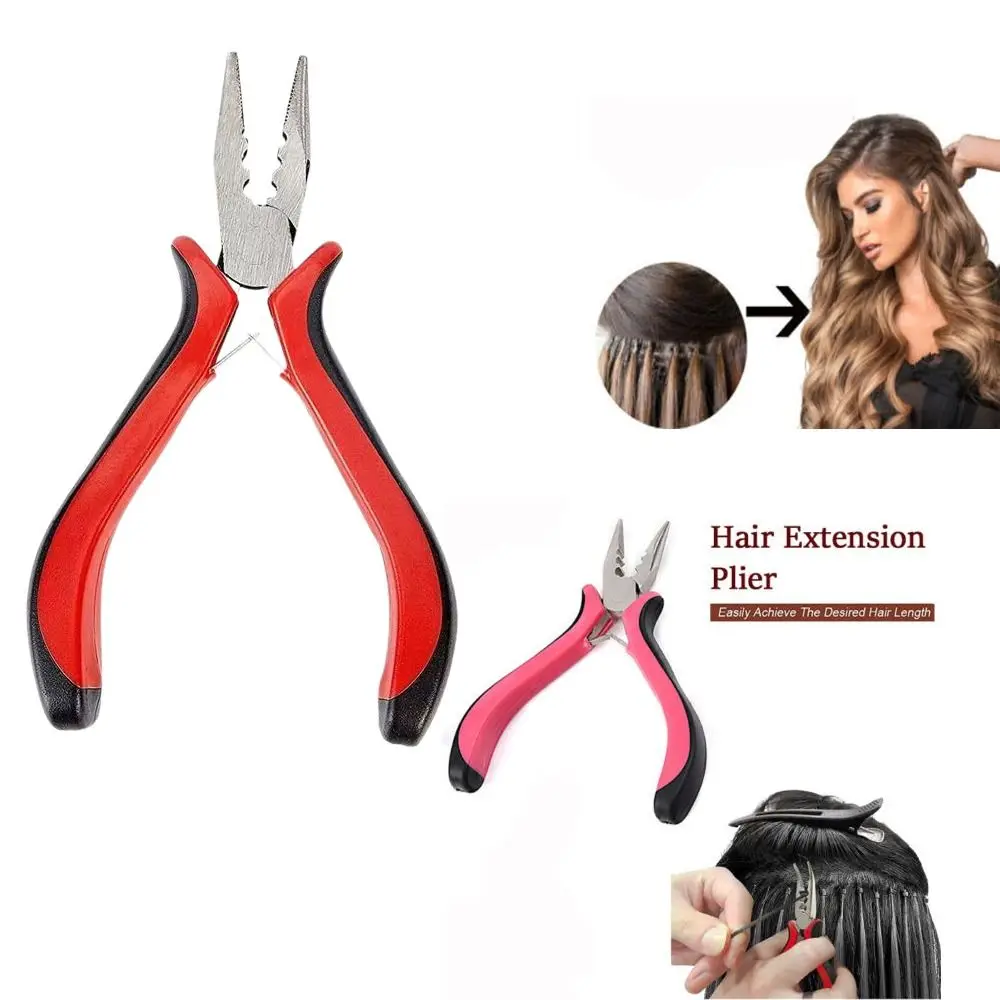 Capsule Removing Tongs Steel Hair Extension Pliers Tongs Professional Steel Puller Durable 3 Holes Pliers for Nano or Micro Ring