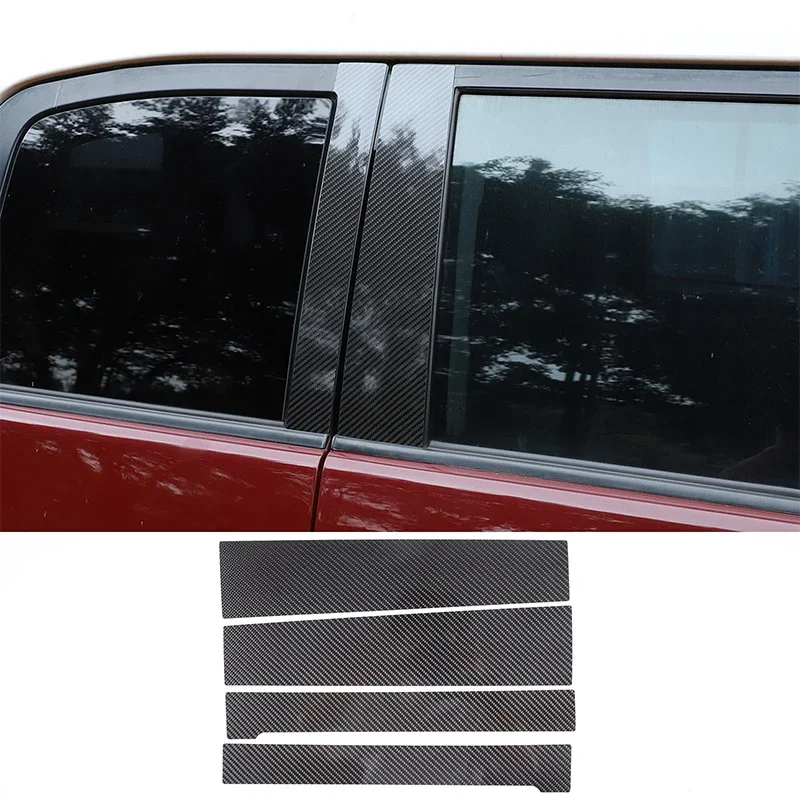 

For Toyota FJ Cruiser 2007-2021 Carbon Fiber Sheet Car Center Pillar Trim Panel Sticker Car Modification Accessories