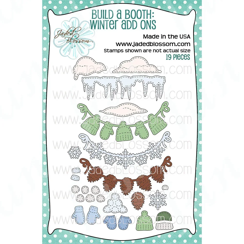 แผ่นโลหะสำหรับตกแต่งสมุดติดรูปถุงมือและหมวกที่ตัดลายกระดาษลายนูนแบบไดคัทแบบทำอัลบั้มสำหรับฤดูหนาว