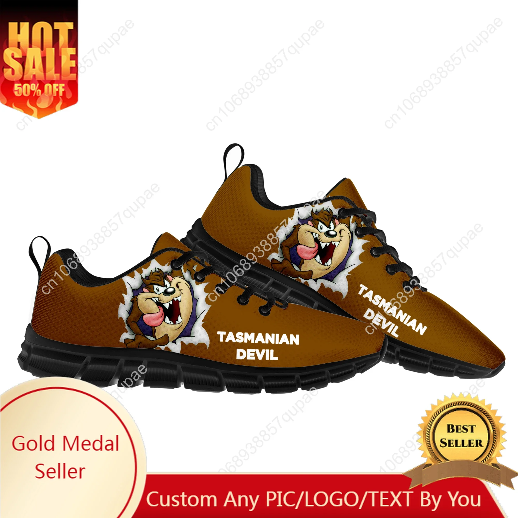 

Tazmanian Devil Cartoon Anime Sports Shoes Mens Womens Teenager Sneakers High Quality Parent Sneaker Couple Custom Shoes