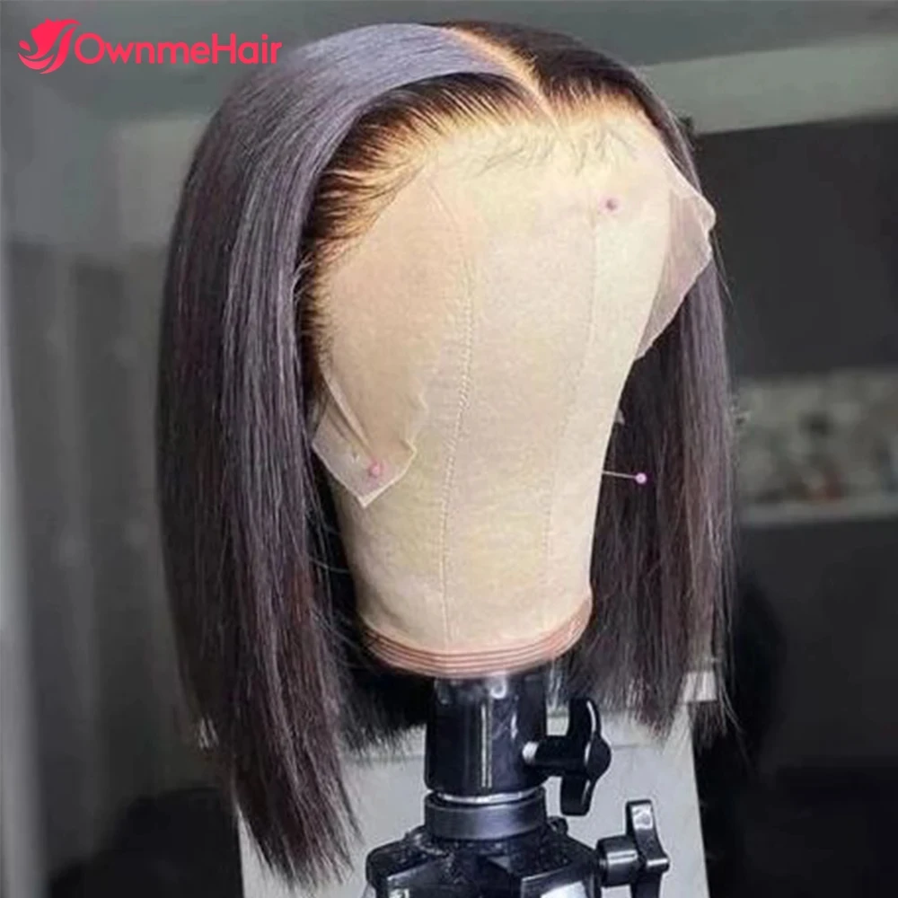 Bone Straight 6x6 Glueless Human Hair Wigs Ready to Wear and Go Lace Frontal Wig Pre Plucked Bleached Knots Pre Cut Lace