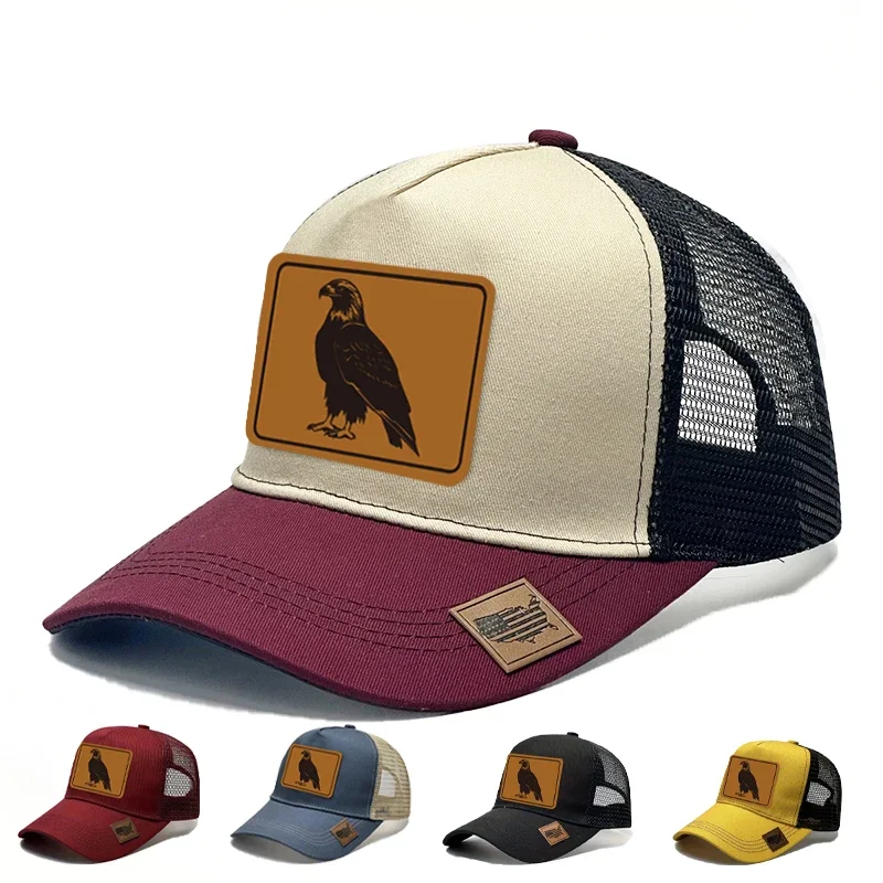 Luxury Bald Eagle Brand Baseball Cap Outdoor Sport Snapback Hat for Women Unisex Breathable Caps Knight's Hat Trucker Hats