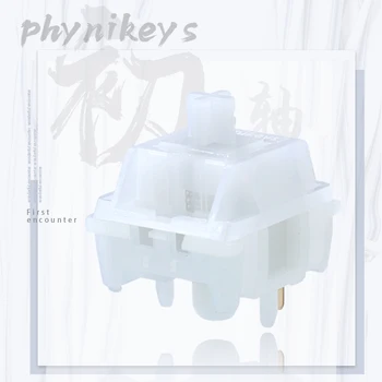 Phynikeys 첫 만남 스위치 선형 RGB SMD 5 핀, 42g, 48g, 기계식 키보드 PA POM PA6 HIFI 공장 사전 윤활