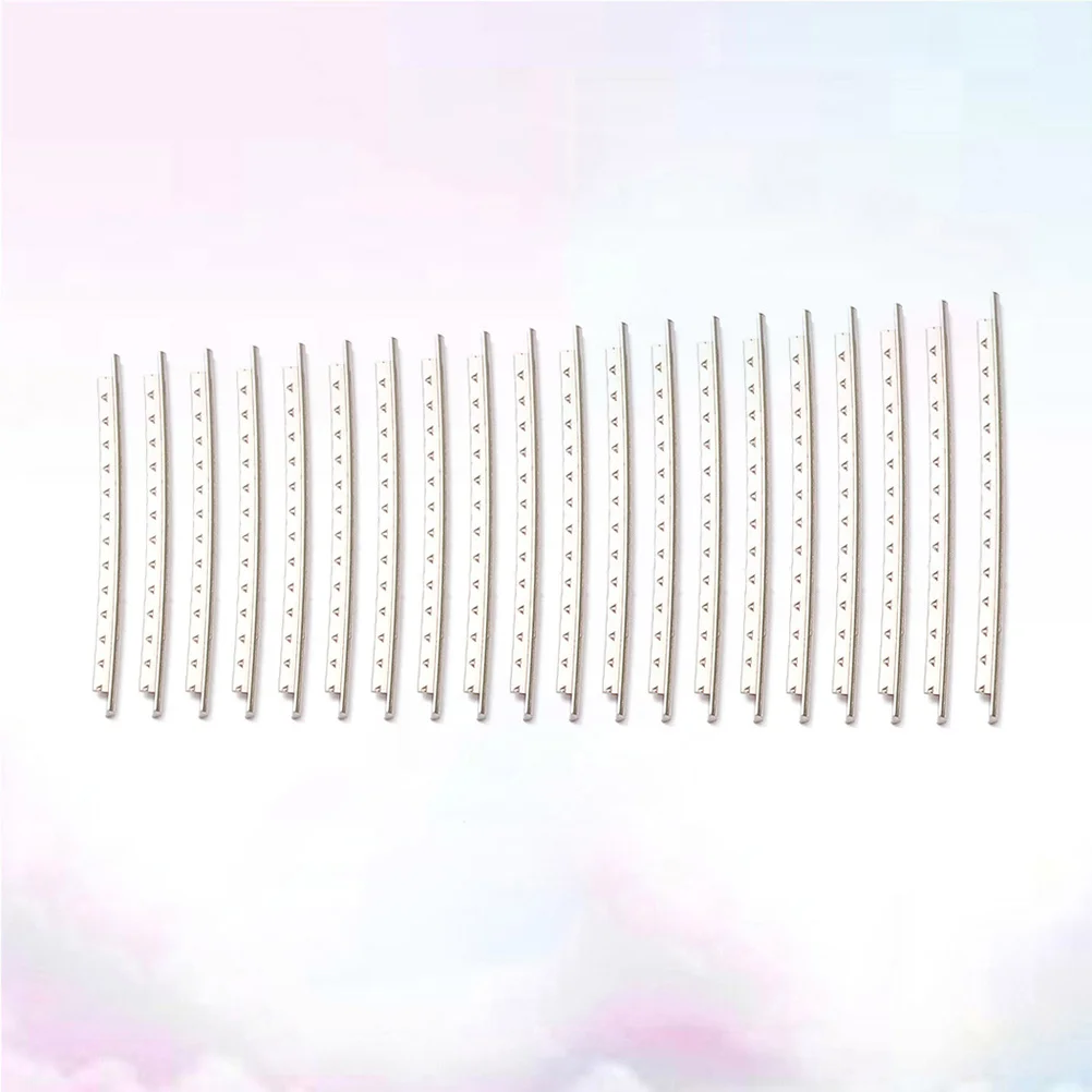 

20Pcs Guitar Fret Wire 2.0mm Wide Premium Cupronickel Electric Bass Guitar Fingerboard Copper Nickel Alloy Fret Wire Silver