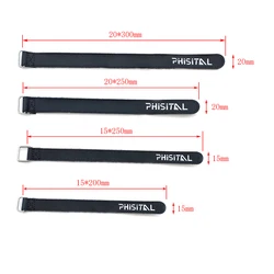 FPV drone Battery Strap Super Magic Tape Tie Ribbon Belt Wear-resistant Cable Holder metal catch for DIY RC Drone FPV Quadcopter