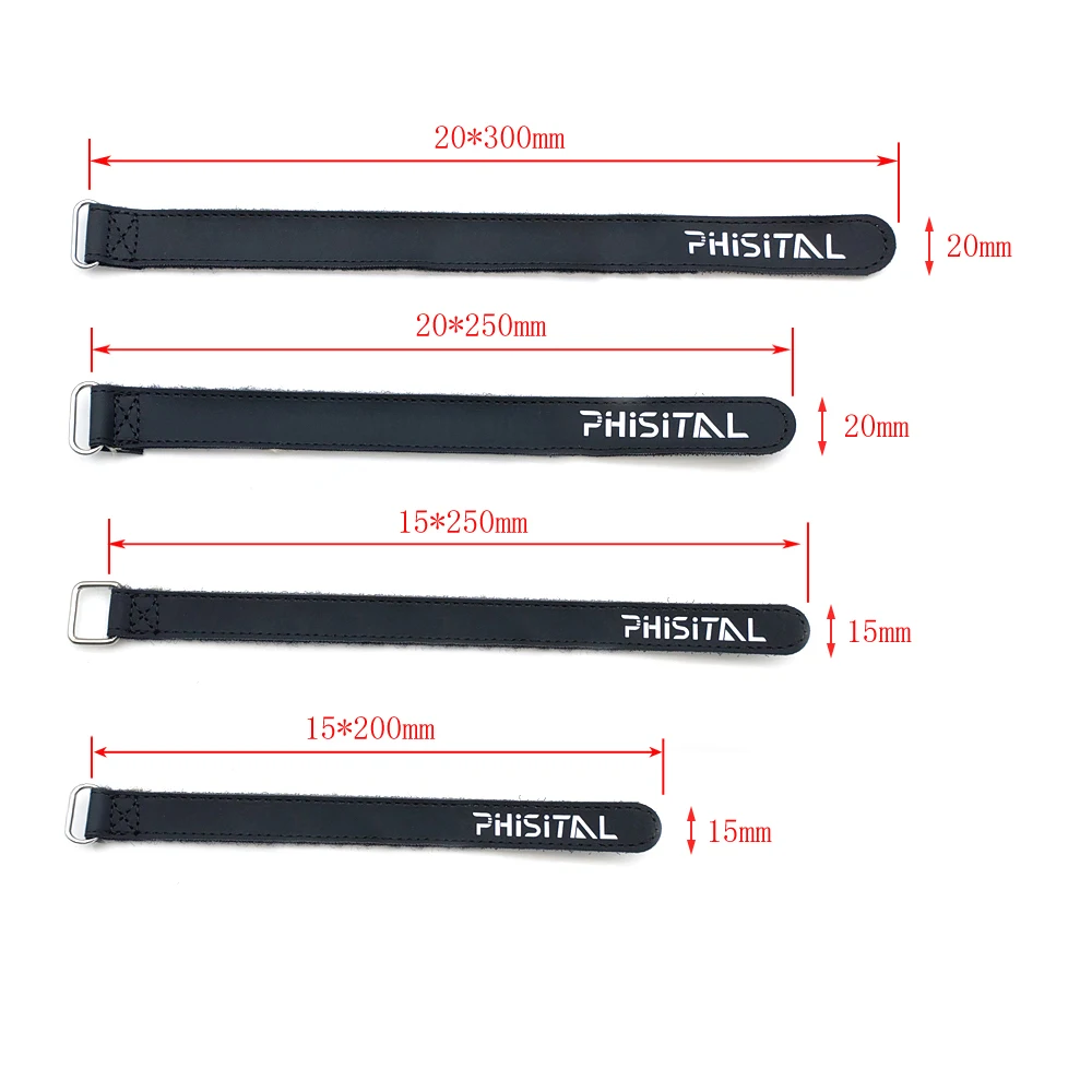 FPV Drone Battery Strap Super Magic Tape Tie Ribbon Belt Wear-resistant Cable Holder Metal Catch for DIY RC Drone FPV Quadcopter
