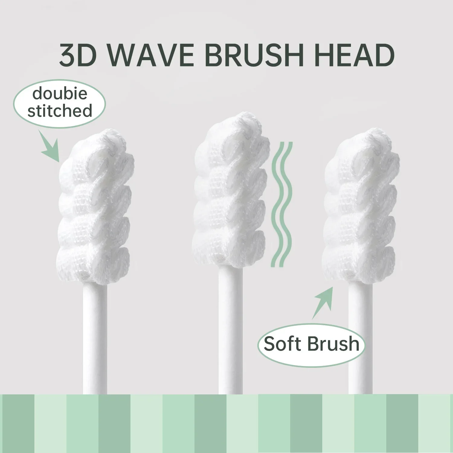 5×60pcs/box Baby Oral Cleaning Stick Disposable Baby Toothbrush Paper Stick Handle Tongue Cleaner Gauze Dental Care