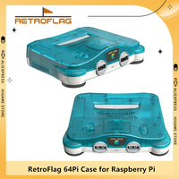 RetroFlag 64Pi Case for Raspberry Pi with Safe Shutdown and Reset Compatible  Raspberry Pi 5 Dual USB Ports, SD Card Storage