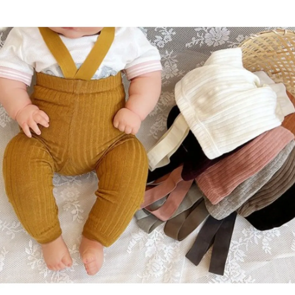 Newborns pantyhose baby weightlifting pants toddler one-piece stockings with straps large PP nine-point girls' leggings bebe