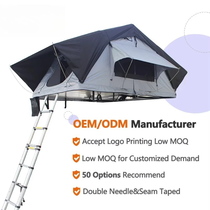Roof Tent Soft Top Fully Automatic Folding Outdoor Camping Suv Car Pickup Truck Car Roof Tent