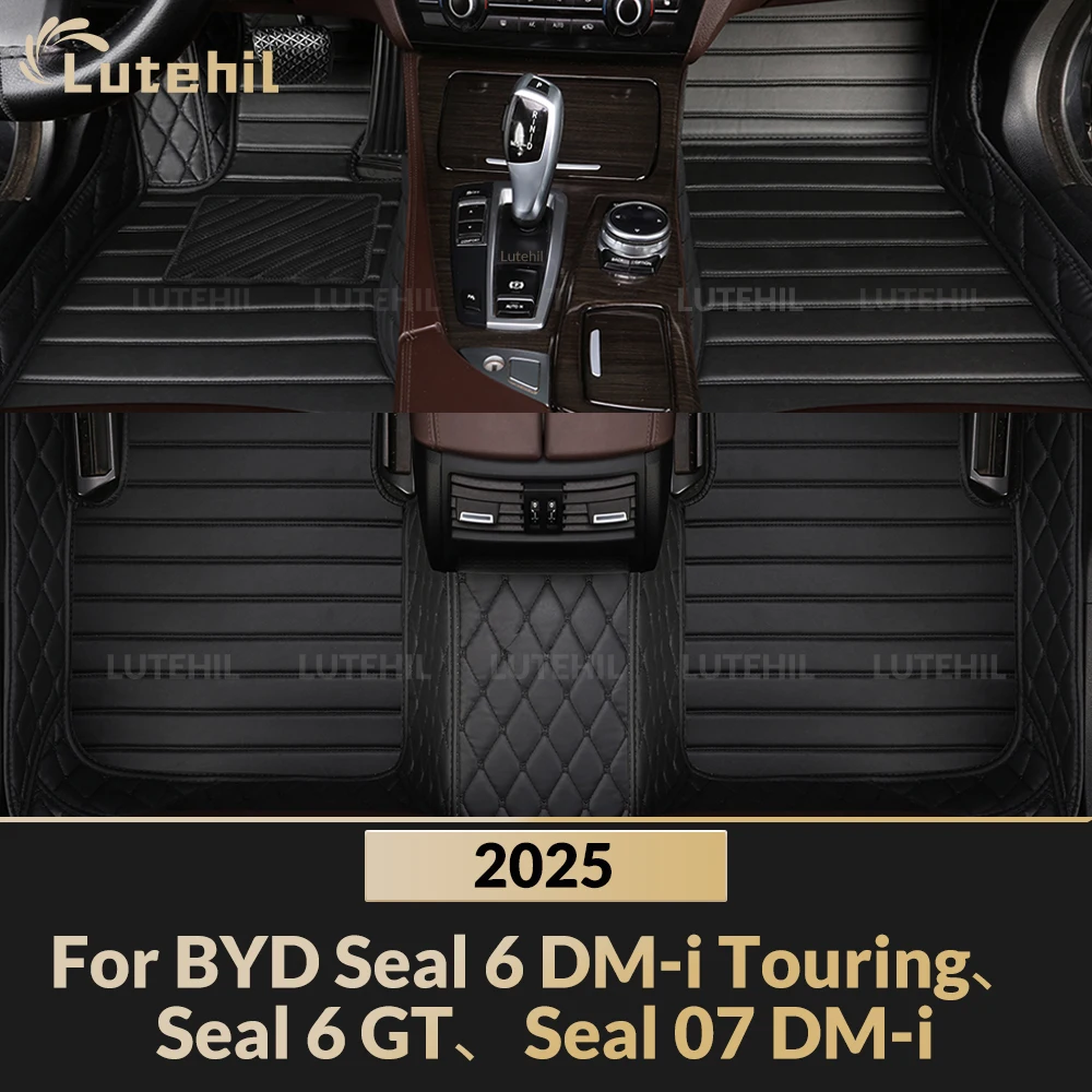 

For BYD Seal 6 DM-i Touring、Seal 6 GT、Seal 07 DM-i 2025 Car Floor Mats All Weather Carpet Cover Floor Liners Interior