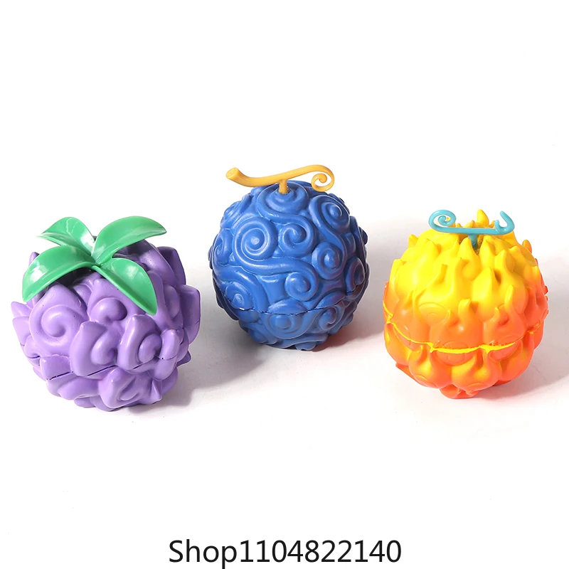 New Devil Fruit Cigarette Grinder Zinc Alloy 63-3 Layer Cigarette Crusher Multi Color Display Box Manufacturer Direct Sales