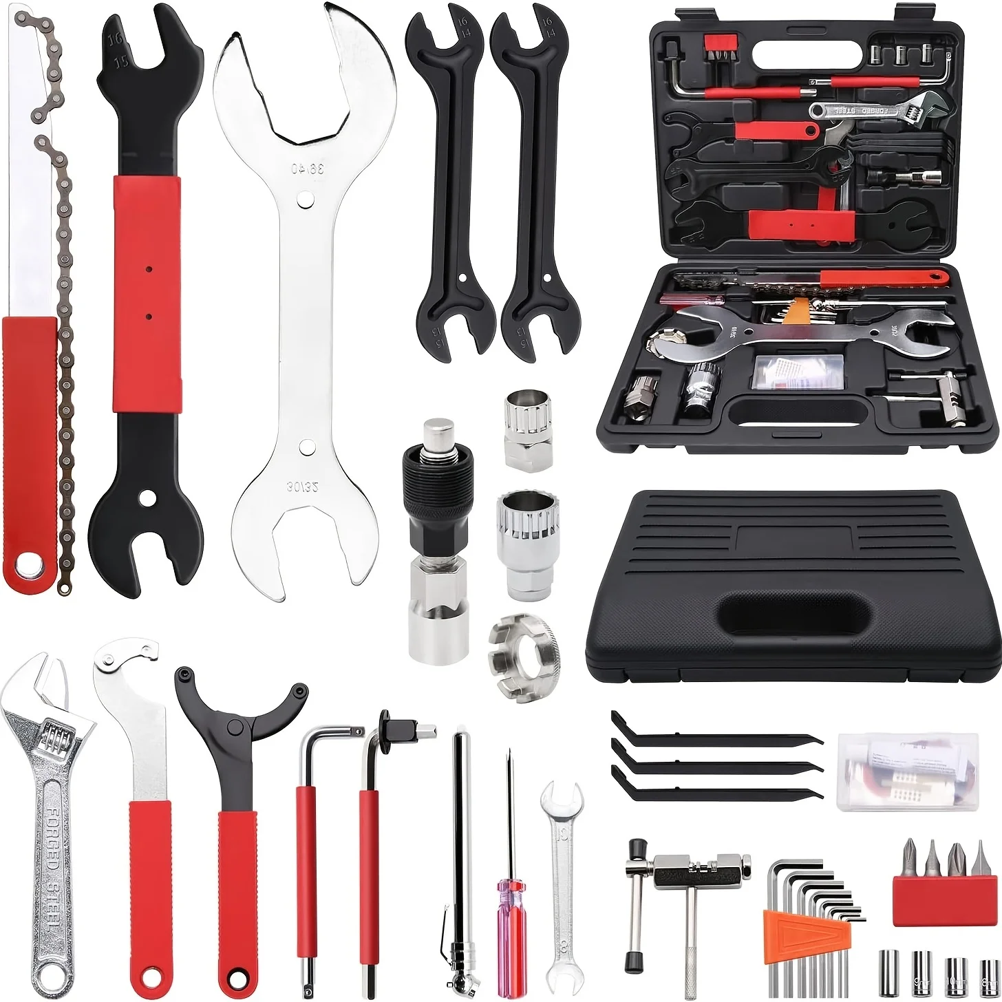 44pcs/set, Professional Bicycle Repair Tool Kit, High-quality Bicycle Repair Tool Set For Mountain Bikes And Road Bikes