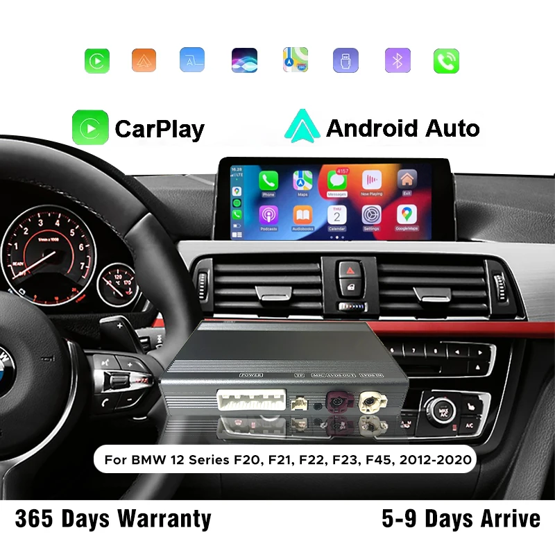 

Wireless CarPlay & Android Auto Retrofi For BMW 1 2 F20 F21 F22 F23 F45 2012-2020 NBT EVO System Kit with 6.5"/8.8"/10.25"