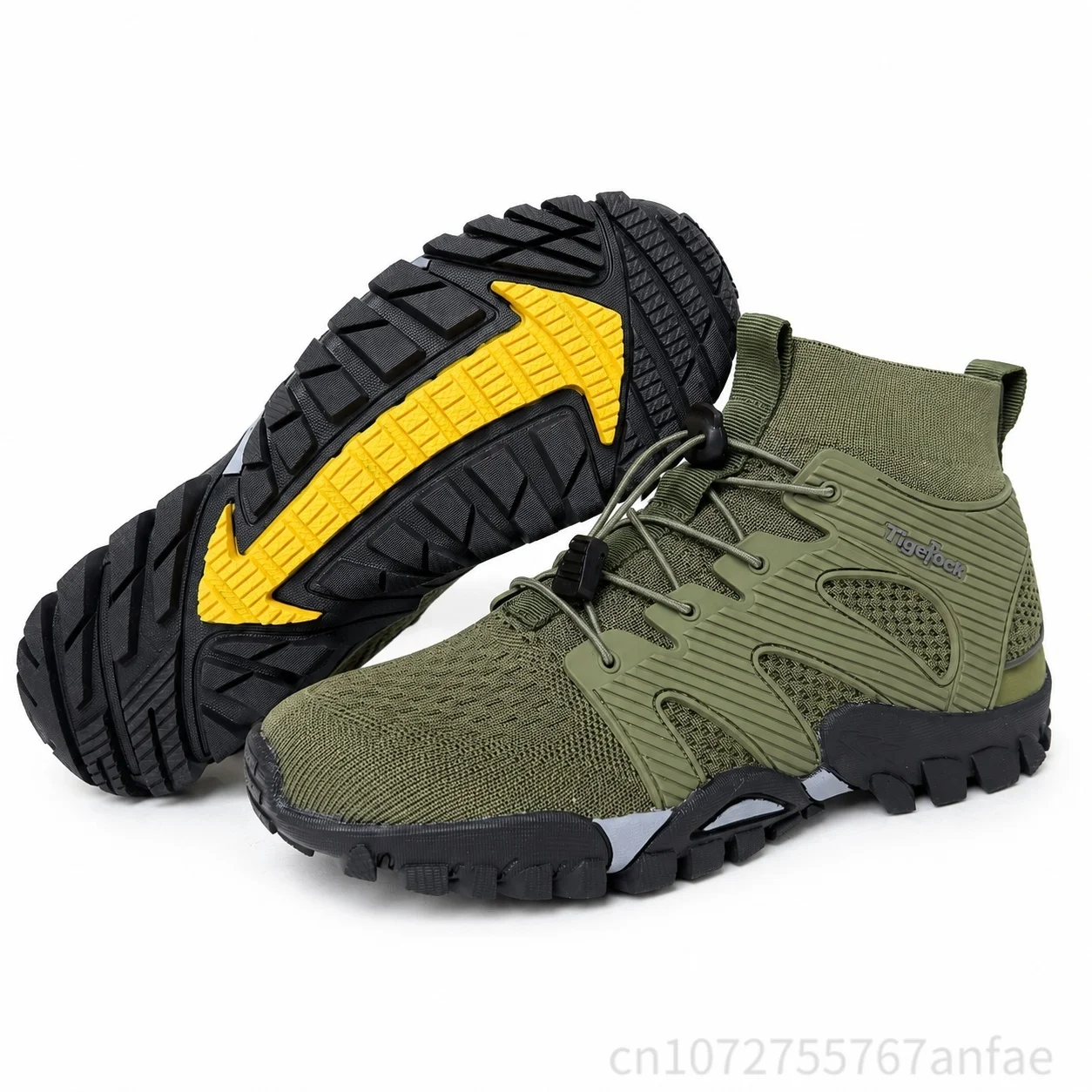 Men's Hiking Wading Shoes Outdoor Climbing Cross-Country Fitness Shoes Anti-Slip Waterland Two-Purpose Fishing Trekking Shoes