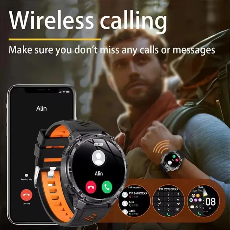 2026 New 1100mAh Large Battery GPS Outdoor Smart Watch 1.7inch AMOLED 10ATM Waterproof Bracelet Call Sports Men Fitness Watches