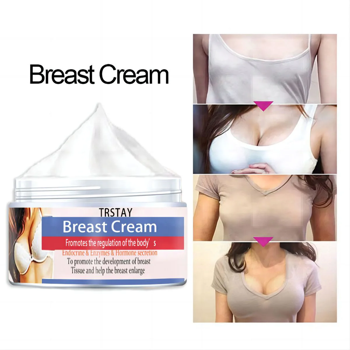 Breast enhancement cream care to prevent sagging breast care