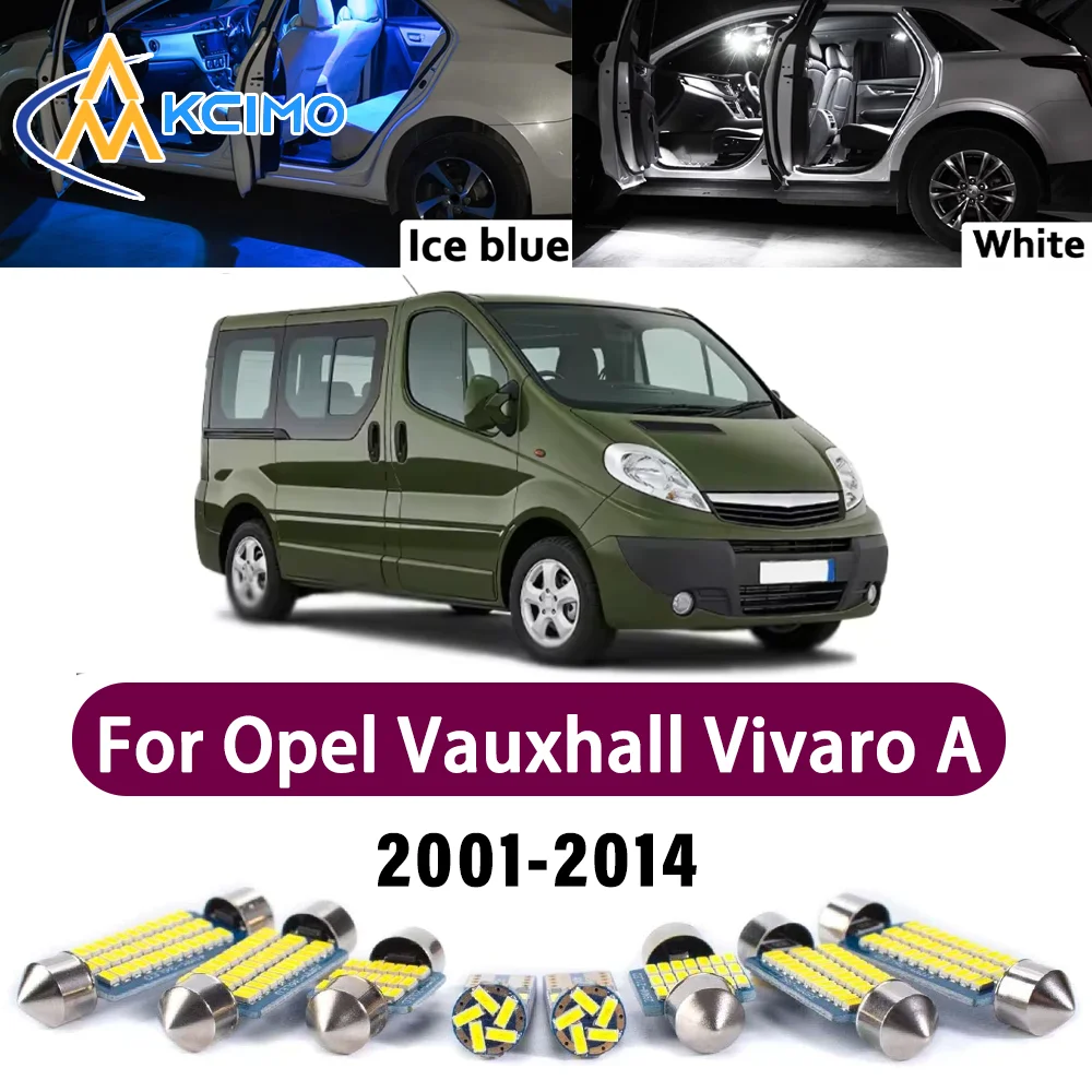 

New Canbus Interior Reading Dome Vanity Mirror Light Kit For Opel Vauxhall Vivaro A 2001-2014 Premium Bright Interior Lights