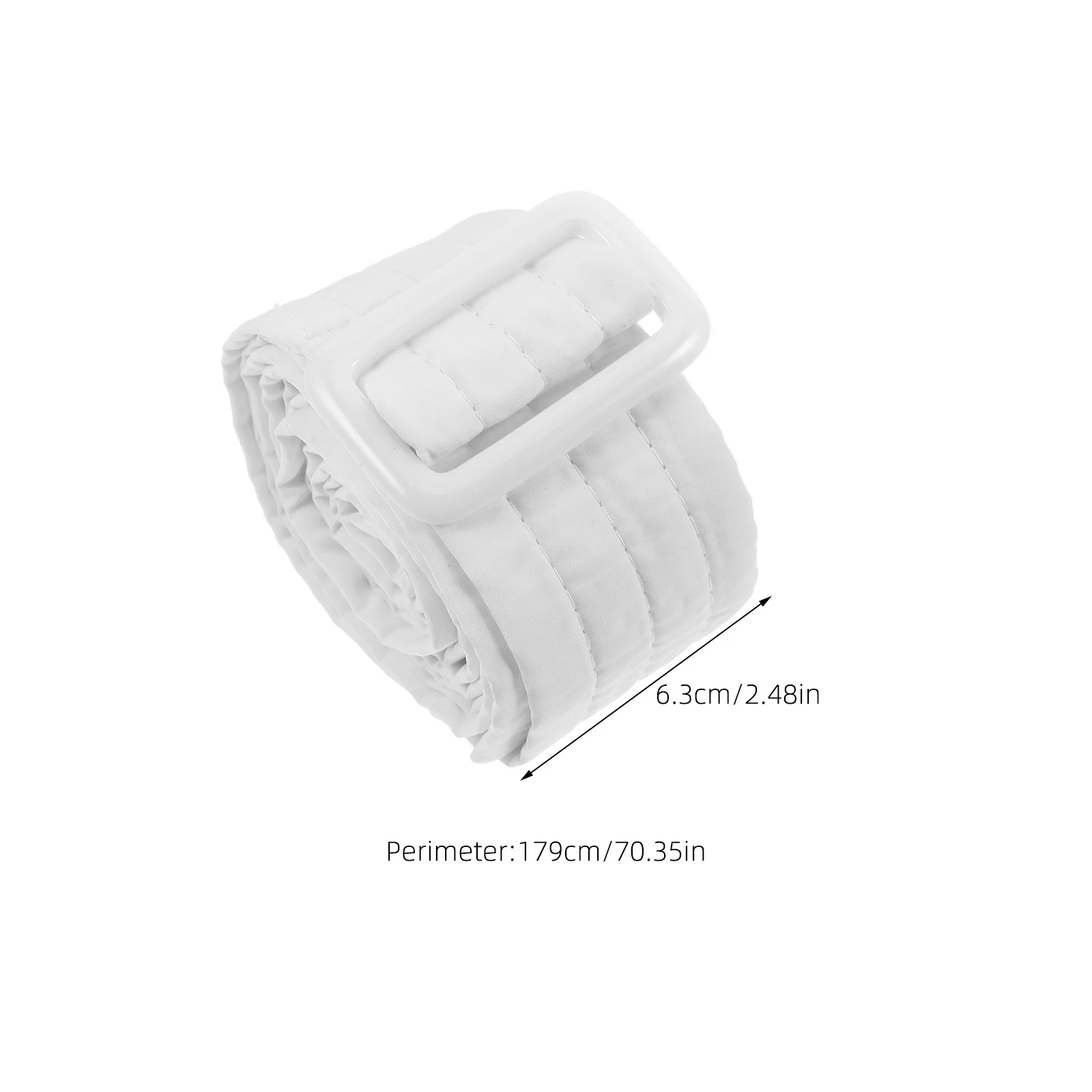 Piumino da donna in tessuto nero Cintura regolabile ampia cintura di ricambio Cappotto invernale Cintura alla moda per abiti