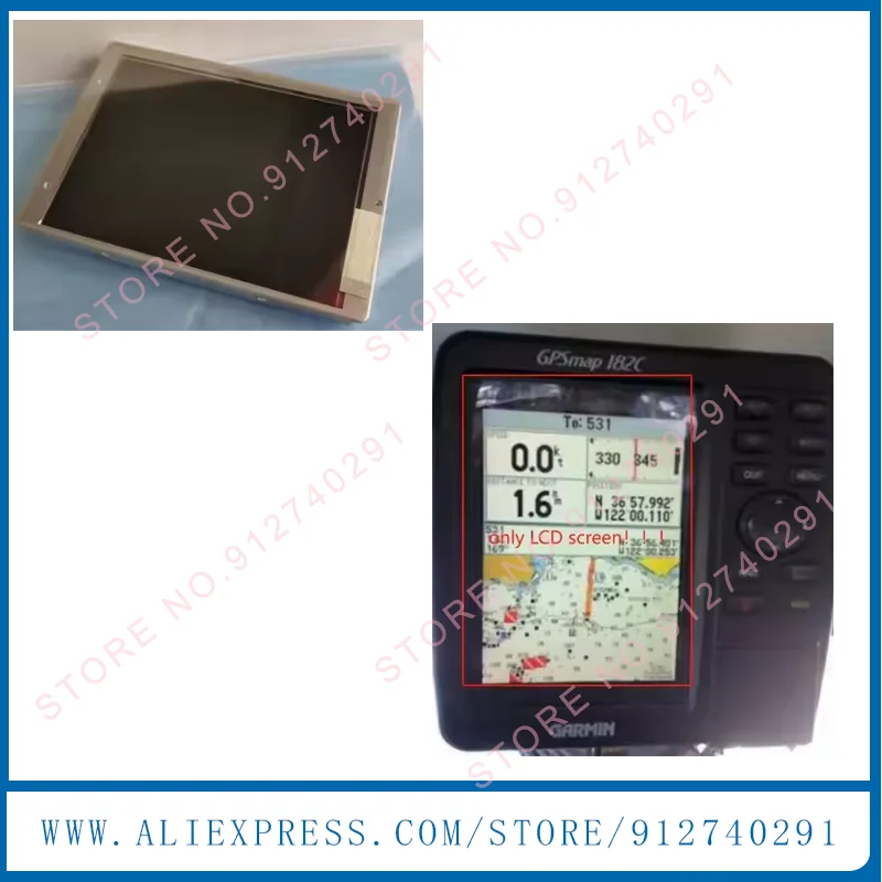 Original 5''inch LCD Display Screen For GARMIN GPSMAP 182C Marine Chart Plotter Fishfinder GPS New 400-00038-05 LCD Replacement