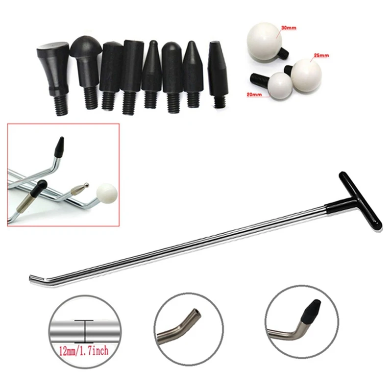 

Automotive Paintless Dent Repair Tool Dent Tool Hook Tool Pusher Dent Repair Kit Dent Puller