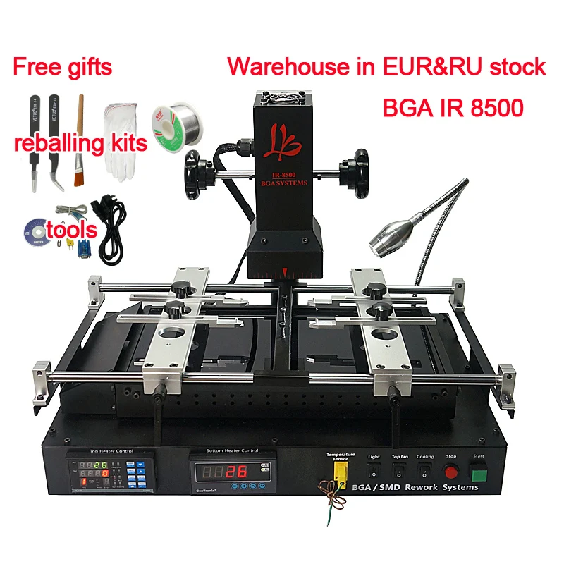 Máquina de reballing de estação de retrabalho LY IR8500 BGA para reparo de celular PCB UE e RU em estoque