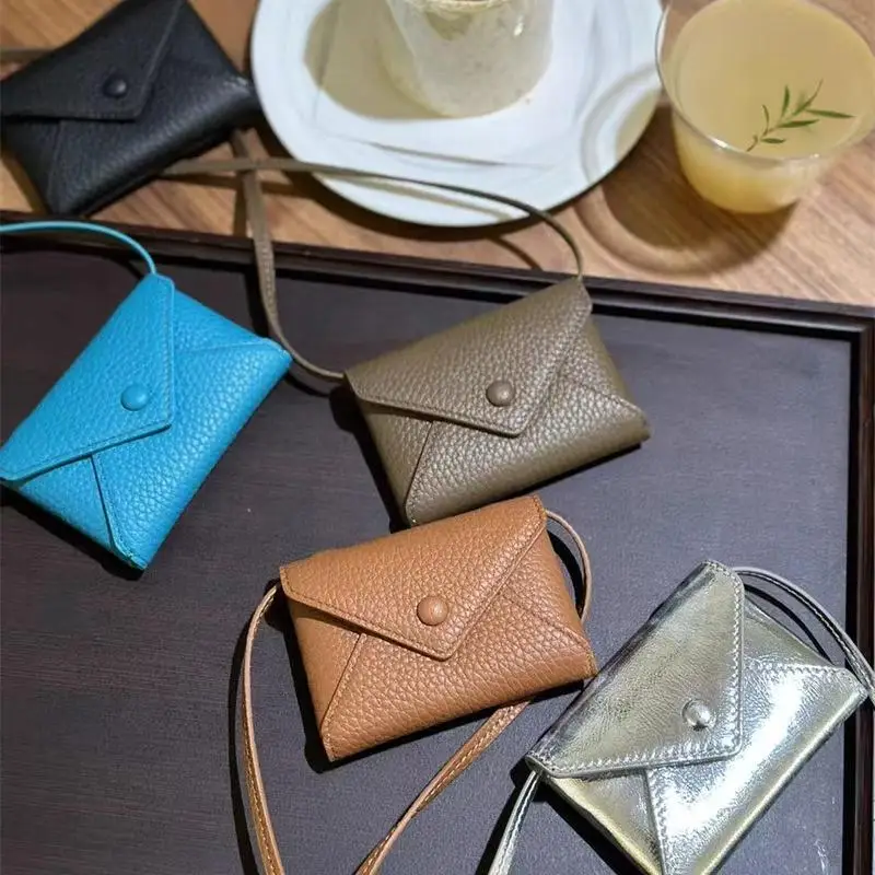 Fashion Mini Crossbody Bag Creative PU Leather Waist Bag Envelope Wallet Small Coin Bag Card Holder For Girl Gifts