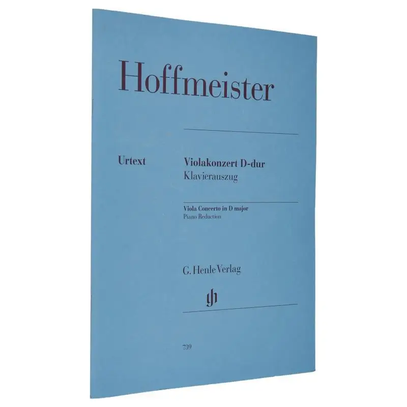 

HN739 Hoffmeister Viola Concerto D Major PR Gertsch Norbert Ronge Julia G Henle Verlag 9790201807393 Книга