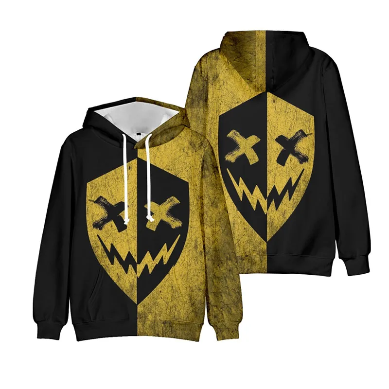 Jaket Pullover Hoodie 3d Wajah Tersenyum Setan Lucu Gaya Hip Hop Atasan Hoodie Wanita Pria Gaya Lengan Panjang Kaus Hoodie Anak Laki-laki Perempuan