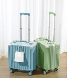 Belbello-Petite valise de voyage pour enfants, légère, silencieuse, roue universelle, tige de traction, mot de passe