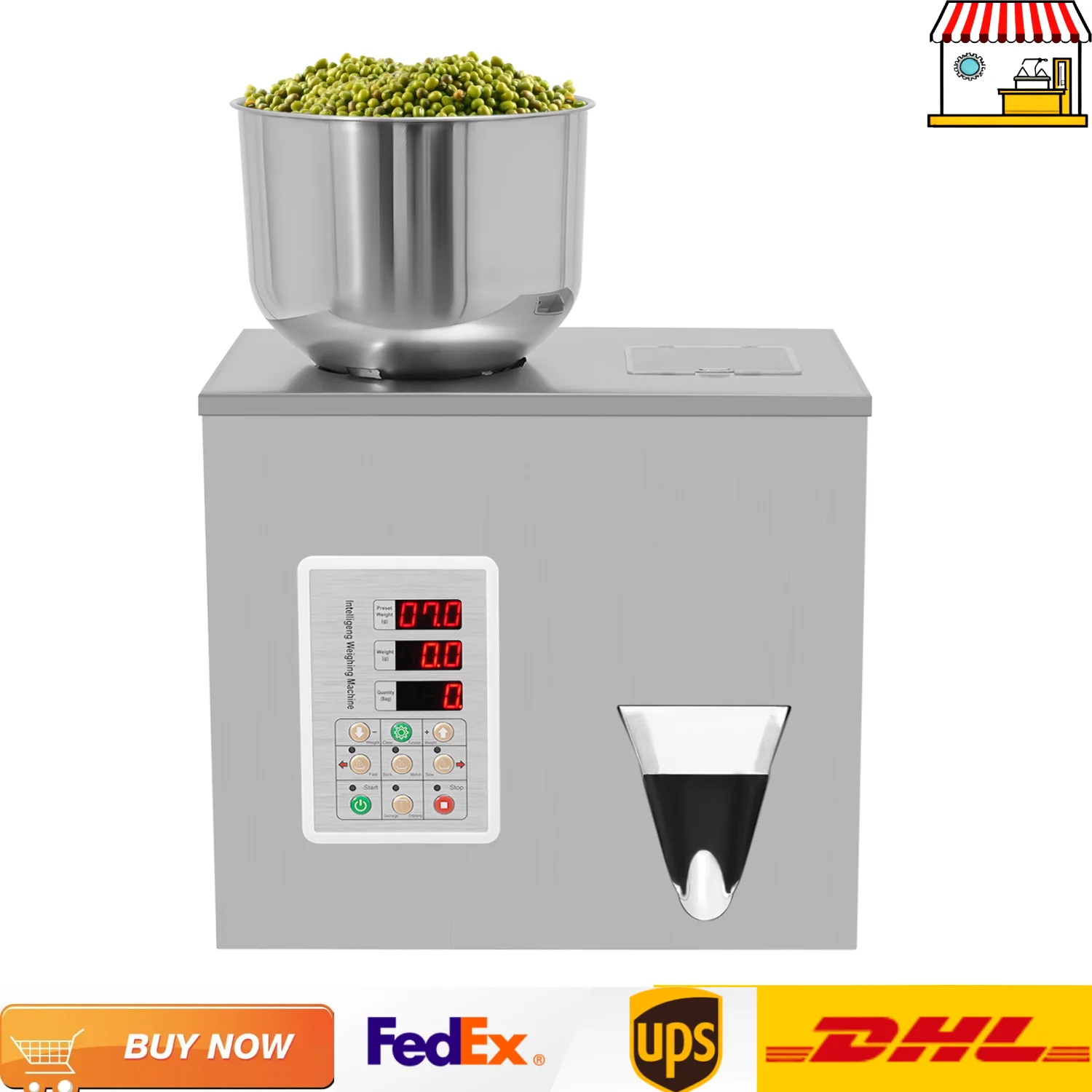 Máquina automática de reembalaje de partículas/polvo de 1-50 g |   Máquina automática cuantitativa de llenado de partículas/polvo