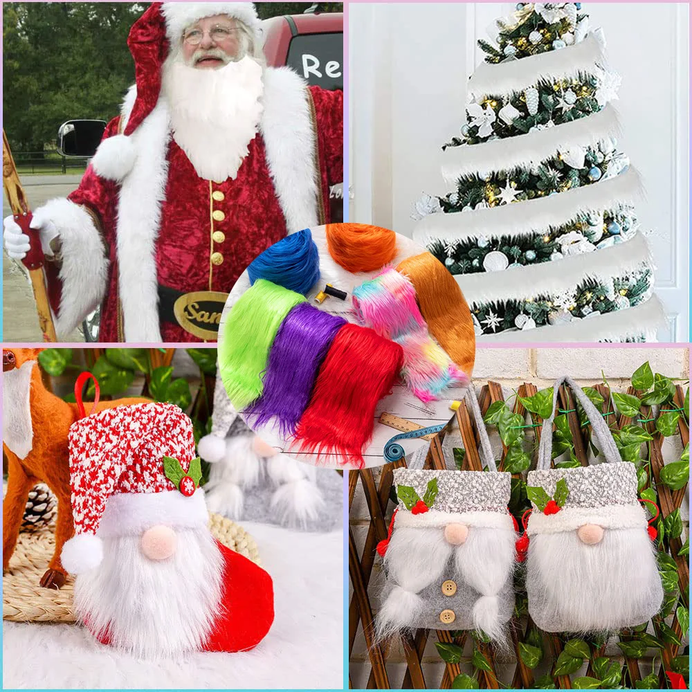 21 farben Lange Plüsch Pelz Trim Stoff Rolle Streifen Faux Pelz Band Bänder Winter Kostüm Weiche DIY Handwerk Hause Dekoration