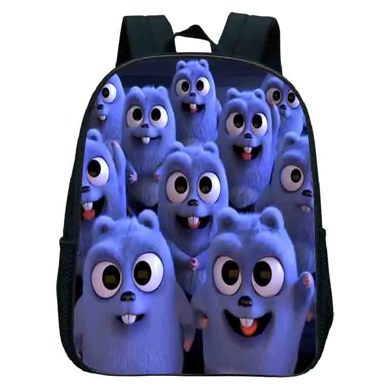 12 Inch Grizzy and the Lemmings School Backpack Preschool Boys And Girls Kids Kindergarten BookBag Lightweight Children Backpack