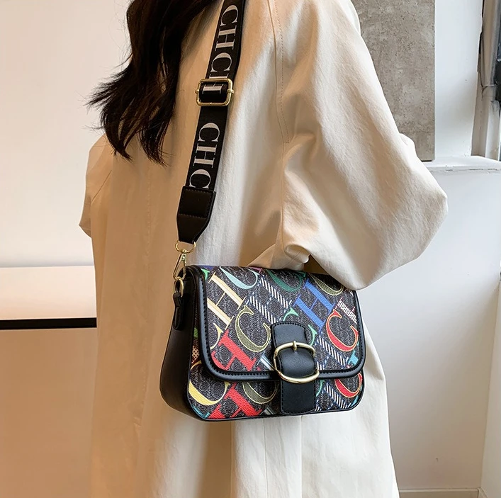 Зимняя горячая распродажа, квадратная сумка контрастного цвета с буквами для струйной печати, роскошная модная женская сумка через плечо с лямкой на одно плечо