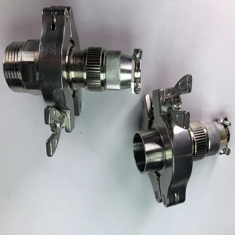 Air Sealed Aviation Plug Vacuum Glass Sintered KF F-lange Quick Install Seal Connector (1pcs)