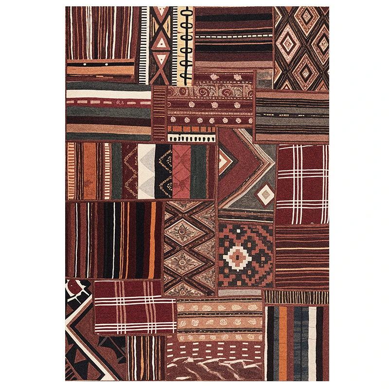 Room Decoration Carpet Living Room  Retro Home Floor Blanket American Country Bedroom Bedside Zimmer Dekoration Home Furniture