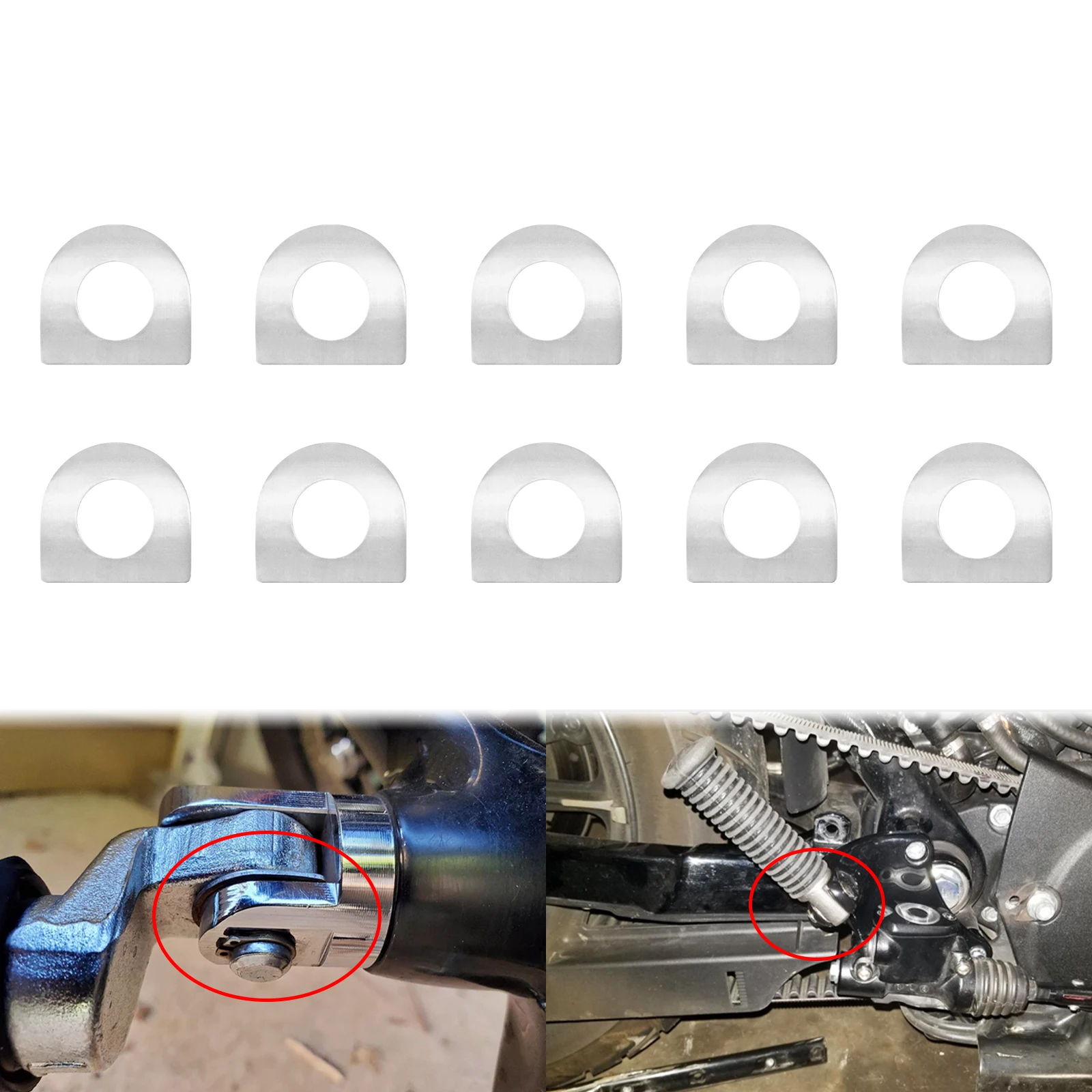 

Motorcycle Foot Peg 10PCS Pegs Mount Pins Kit Floorboards Pedal Universal For Harley Sportster XL883 Touring Road King Softail