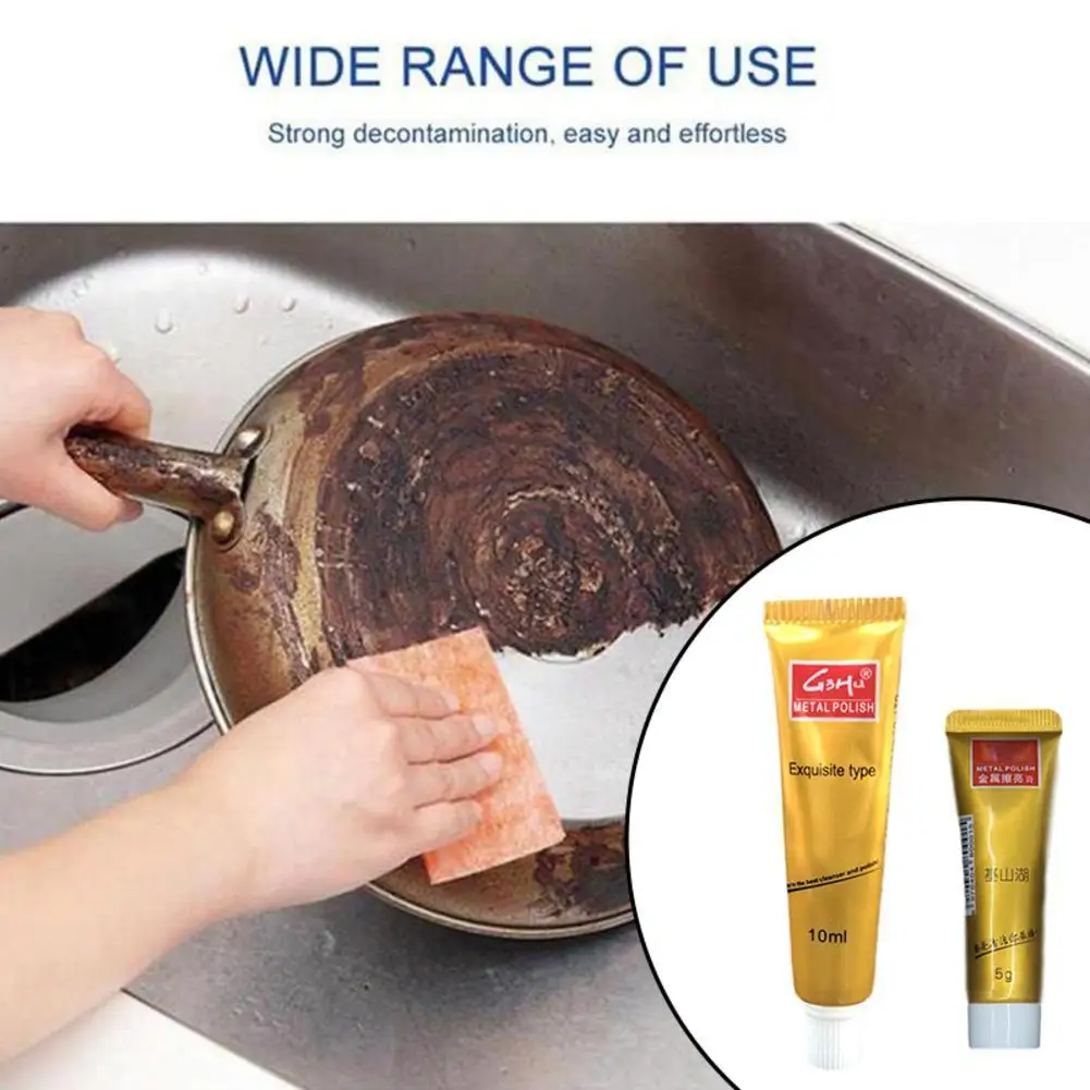 5/10g Metal Abrasive Polish Cleaning Cream Polishing Paste Rust Remover For Iron Brass Nickel Stainless Steel