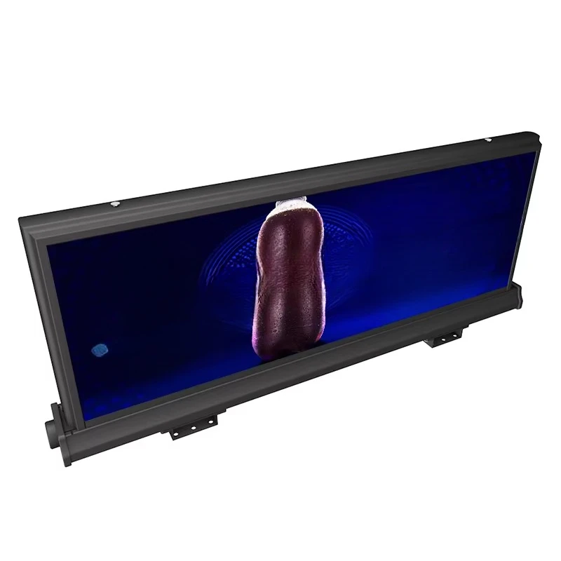 Double-sided LED intelligent advertising roof LED display P1.8 P2.5 P3mm 4500nits taxi digital LED screen