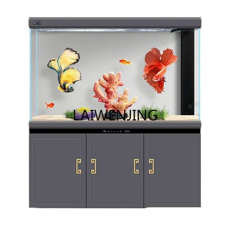 HLZ fish tank large intelligent aquarium intelligent ecological entrance floor bottom filter new model