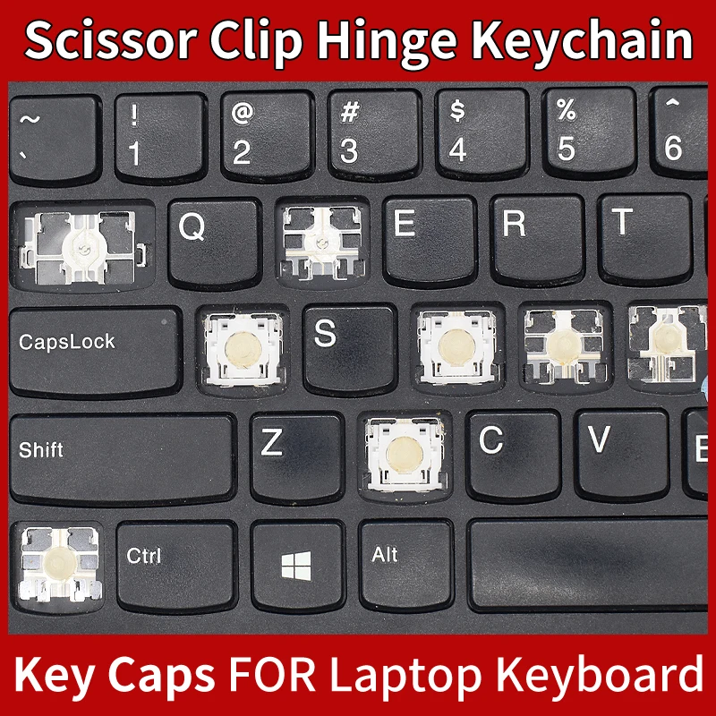 Replacement Keycap Key Cap Scissor Clip Hinge For Lenovo ThinkPad E480 E485 E490 E495 E490S L380 L480 L390 Backligh KeyCap Hinge