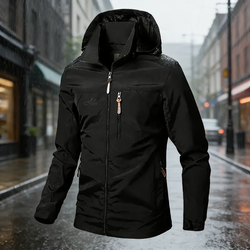 Men's Quick Dry Hooded Jacket Spring Autumn Outdoor Loose Breathable Casual Lightweight Top Coat Comfortable Model