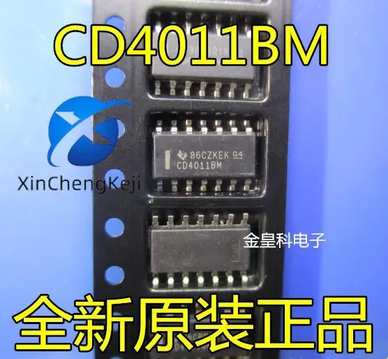 20pcs original new CD4011BM CD4011BM96 SOIC-14 logic quad NAND gate 2 input