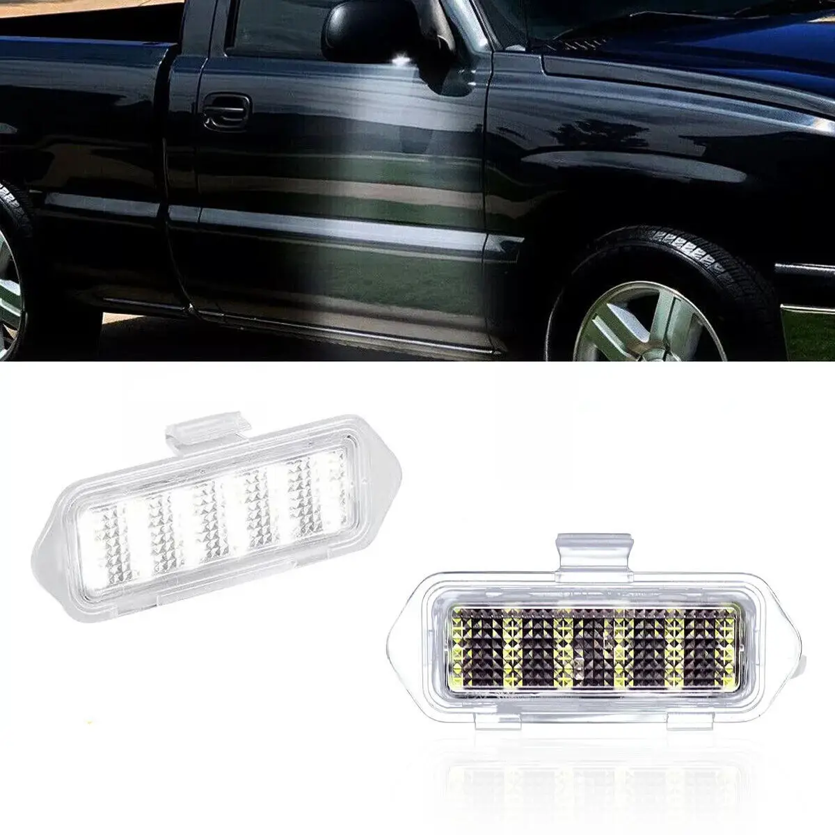 

LED Side Mirror Puddle Lights for 2003-2006 Escalade Silverado Suburban Tahoe Sierra