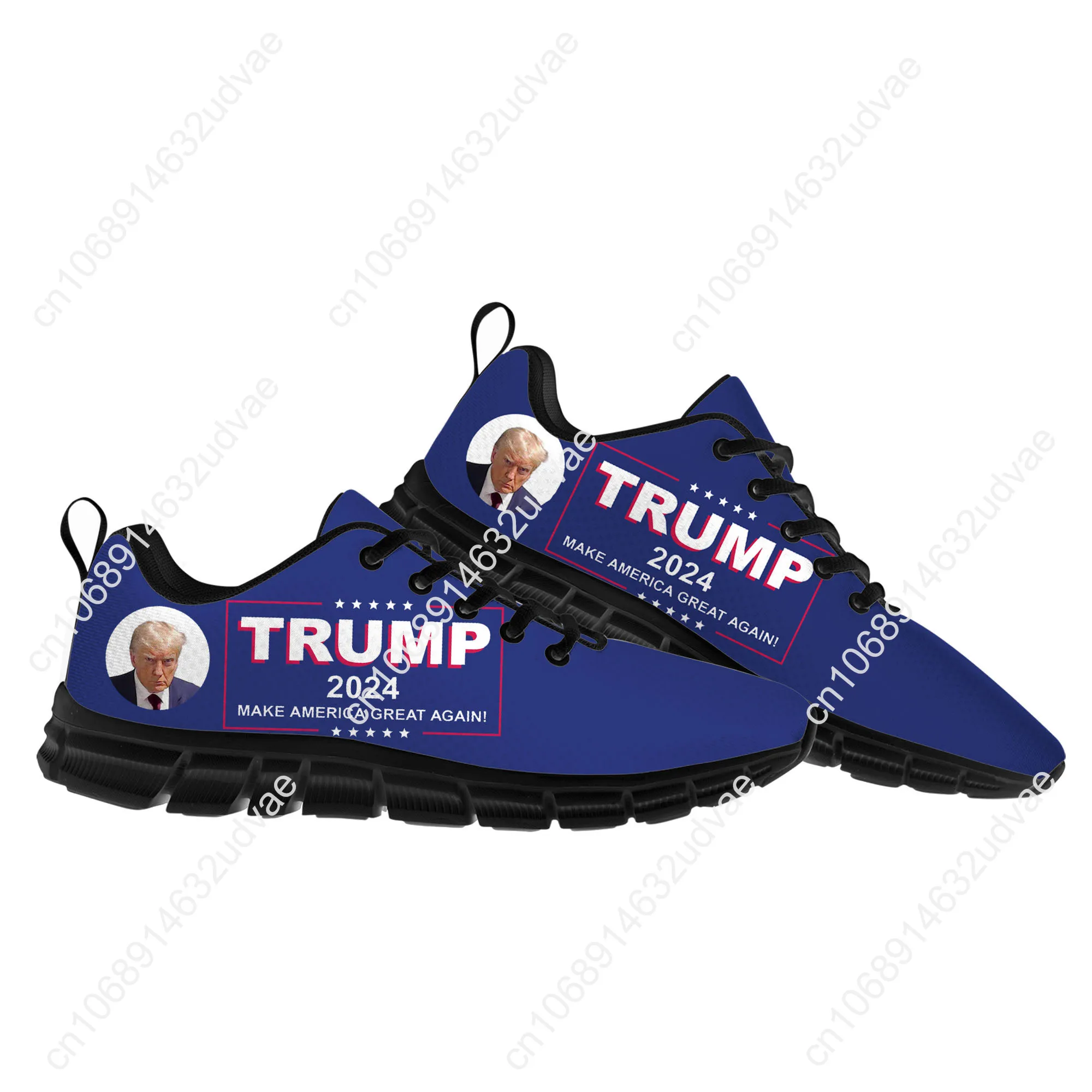 Trump 2024 Sports Shoes Never Surrender Mens Womens Teenager Kids Children Black Sneakers Custom Made Couple Shoe