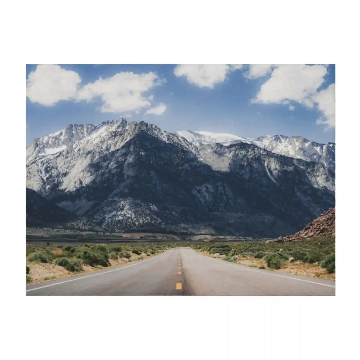 

Open Road to Sequoia National Park Throw Blanket For Decorative Sofa Soft Weighted Sofa Blankets